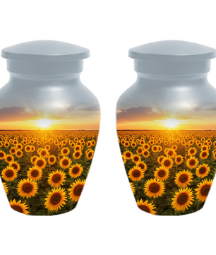 Sunflower Urn for Ashes, Custom Cremation Urn, Memorial Urn for Mom