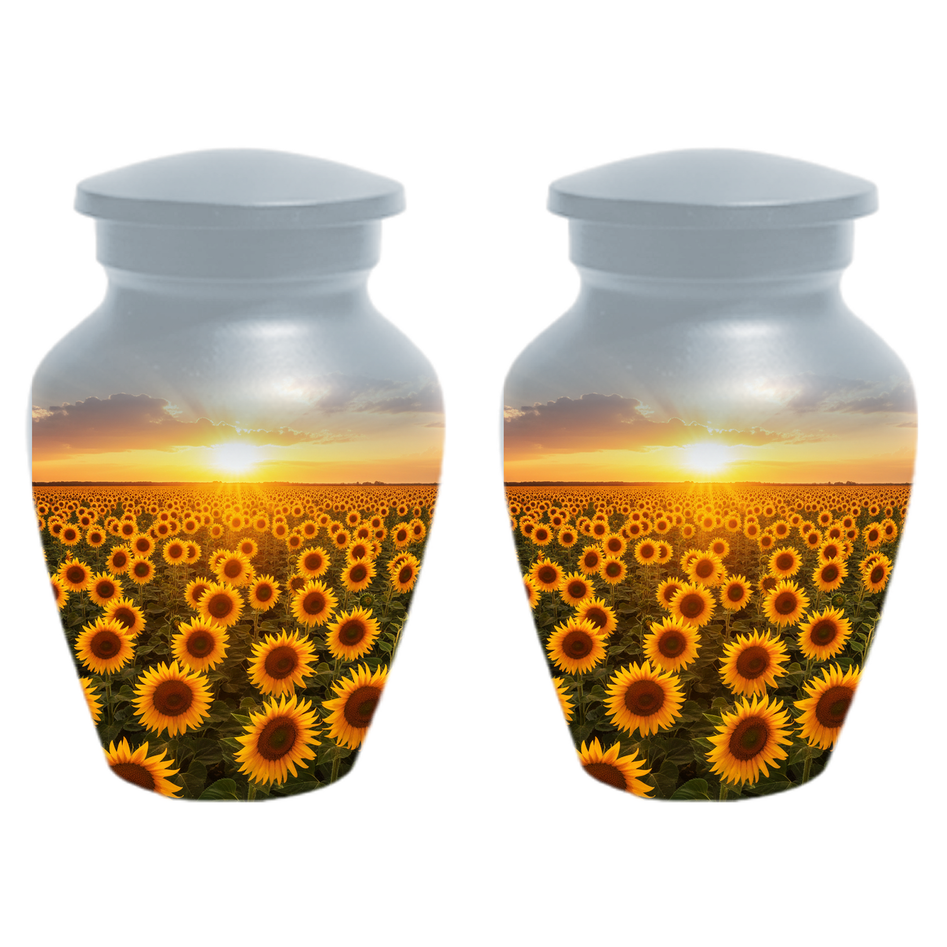 Sunflower Urn for Ashes, Custom Cremation Urn, Memorial Urn for Mom