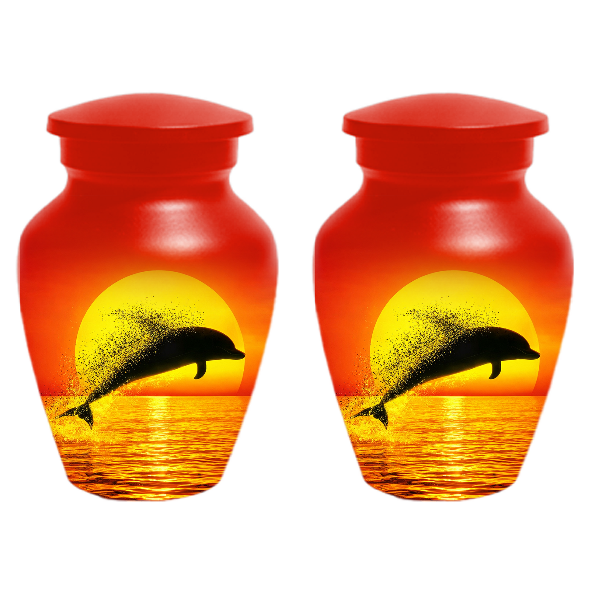 Dolphin Urn for Ashes | Adult Cremation Urn | Custom Memorial Urn for Human Ashes