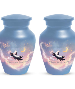 Angel Cat Cremation Urn for Human Ashes | Adult Cat Memorial Urn
