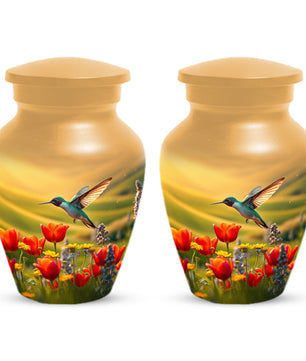 Hummingbird Urn for Mom – Custom Floral Cremation Urns for Ashes