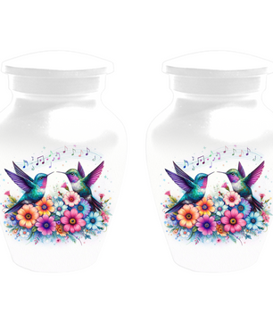 Personalized Hummingbird Cremation Urn for Human Ashes | Custom Adult Urn