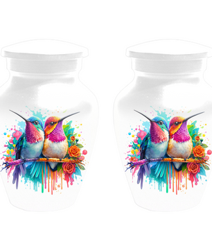 Personalized Hummingbird Cremation Urn for Human Ashes | Custom Urn for Mom