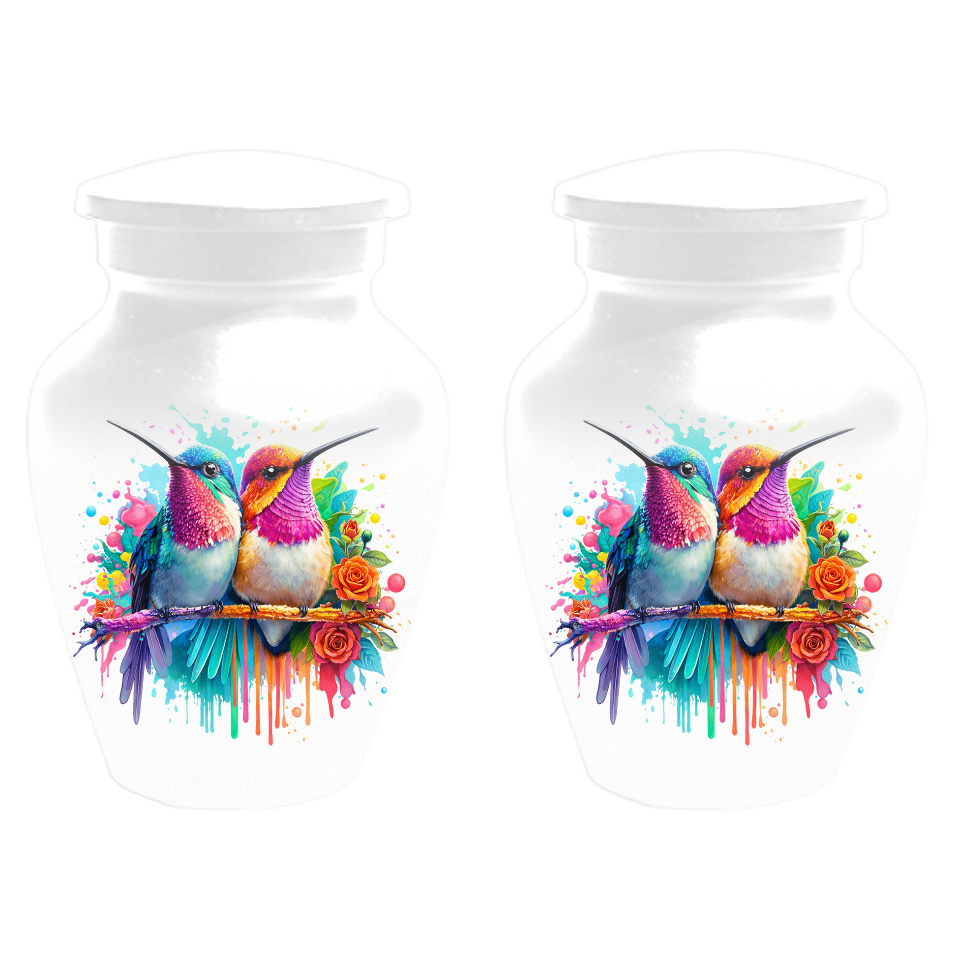 Personalized Hummingbird Cremation Urn for Human Ashes | Custom Urn for Mom