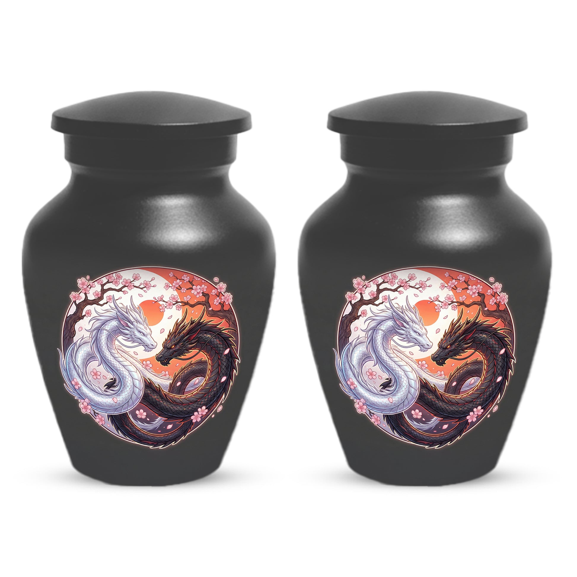 Yin Yang Dragon Urn – Custom Dragon Cremation Urns for Ashes|  Memorial Keepsake for Mom &Dad