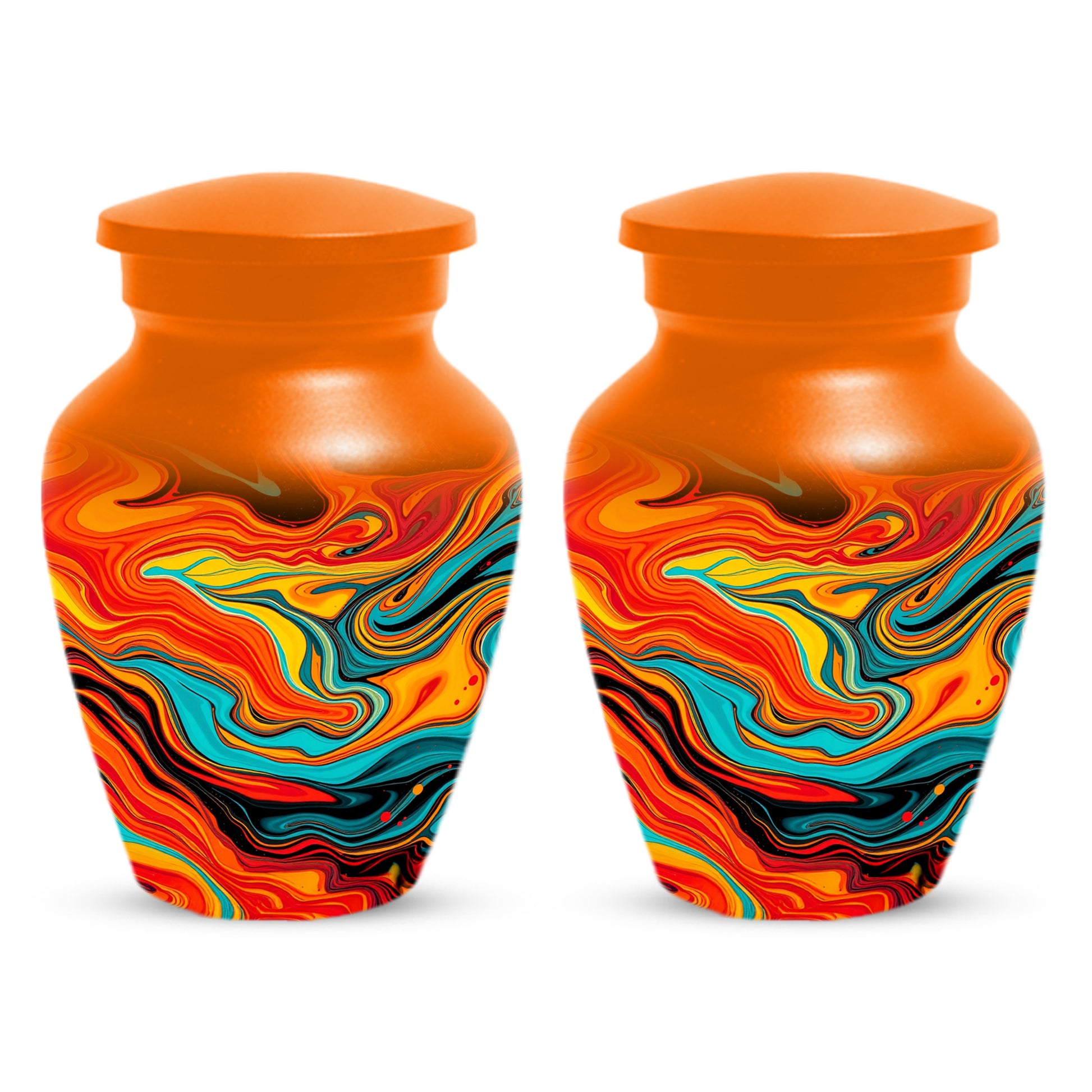 Abstract Art Cremation Urn for Ashes – Custom Colorful Memorial Urns for Men & Women
