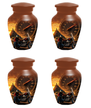 Motorcycle Urn for Ashes - Motorcycle Memorial  Keepsake for Dad
