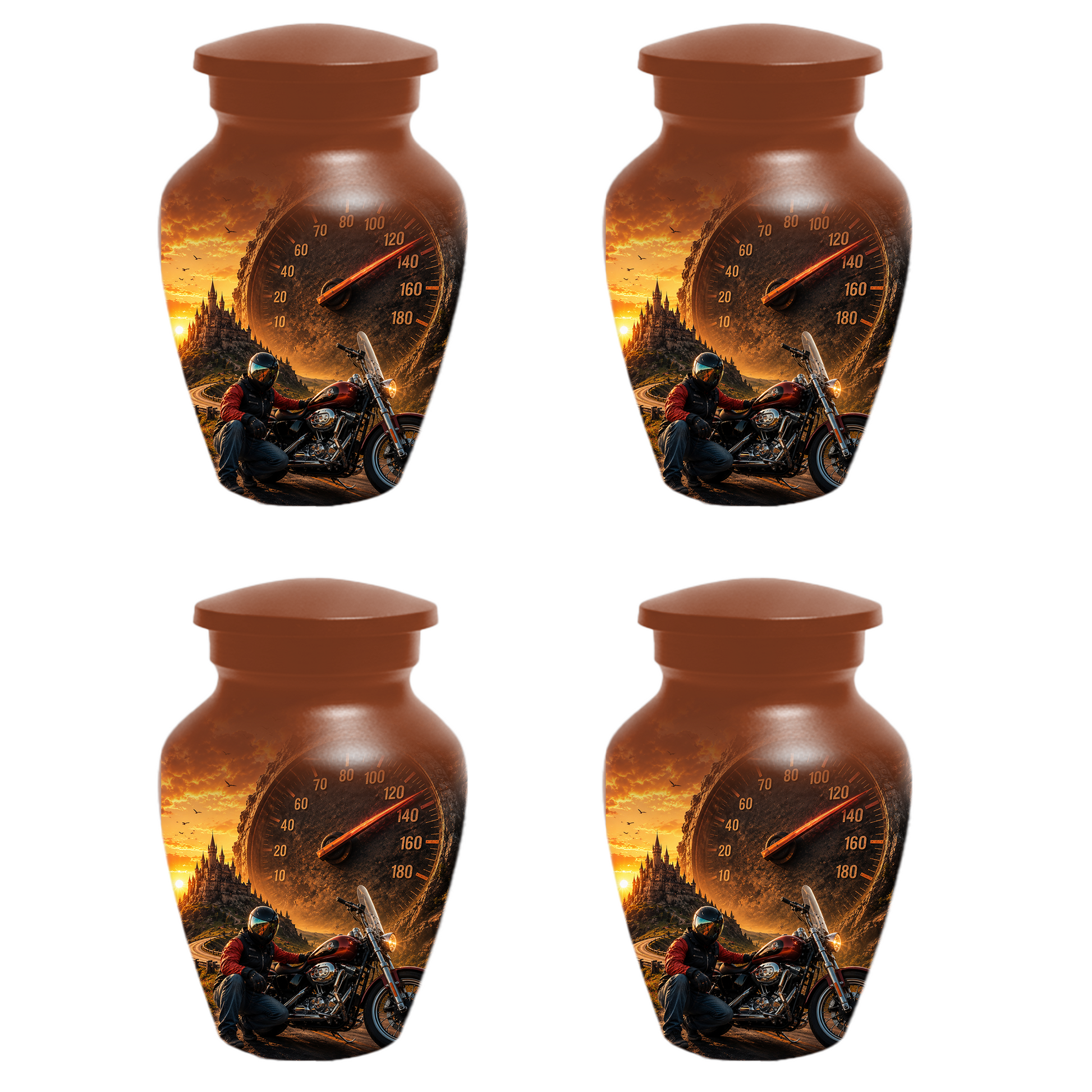 Motorcycle Urn for Ashes - Motorcycle Memorial  Keepsake for Dad