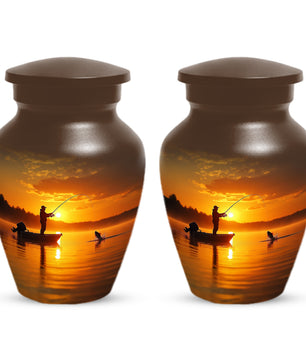 Fishing Urn for Human Ashes | Gone Fishing Cremation Urn for Dad