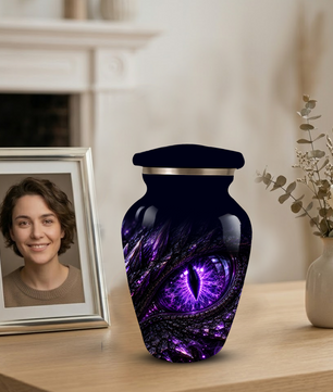 Dragon Eye Cremation Urn for Ashes | Personalized Dragon Urn | Fantasy Adult Memorial Urn