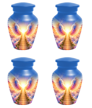 Angel Wings Urn for Ashes  Heavenly  Memorial Keepsake for Mom