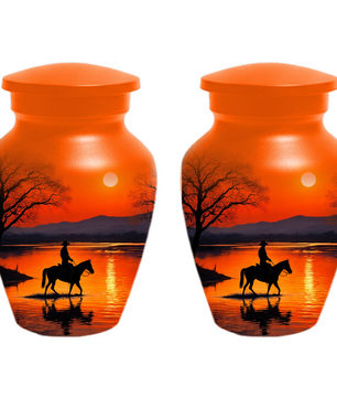 Cowboy Urn for Ashes | Western Cremation Urn for Dad