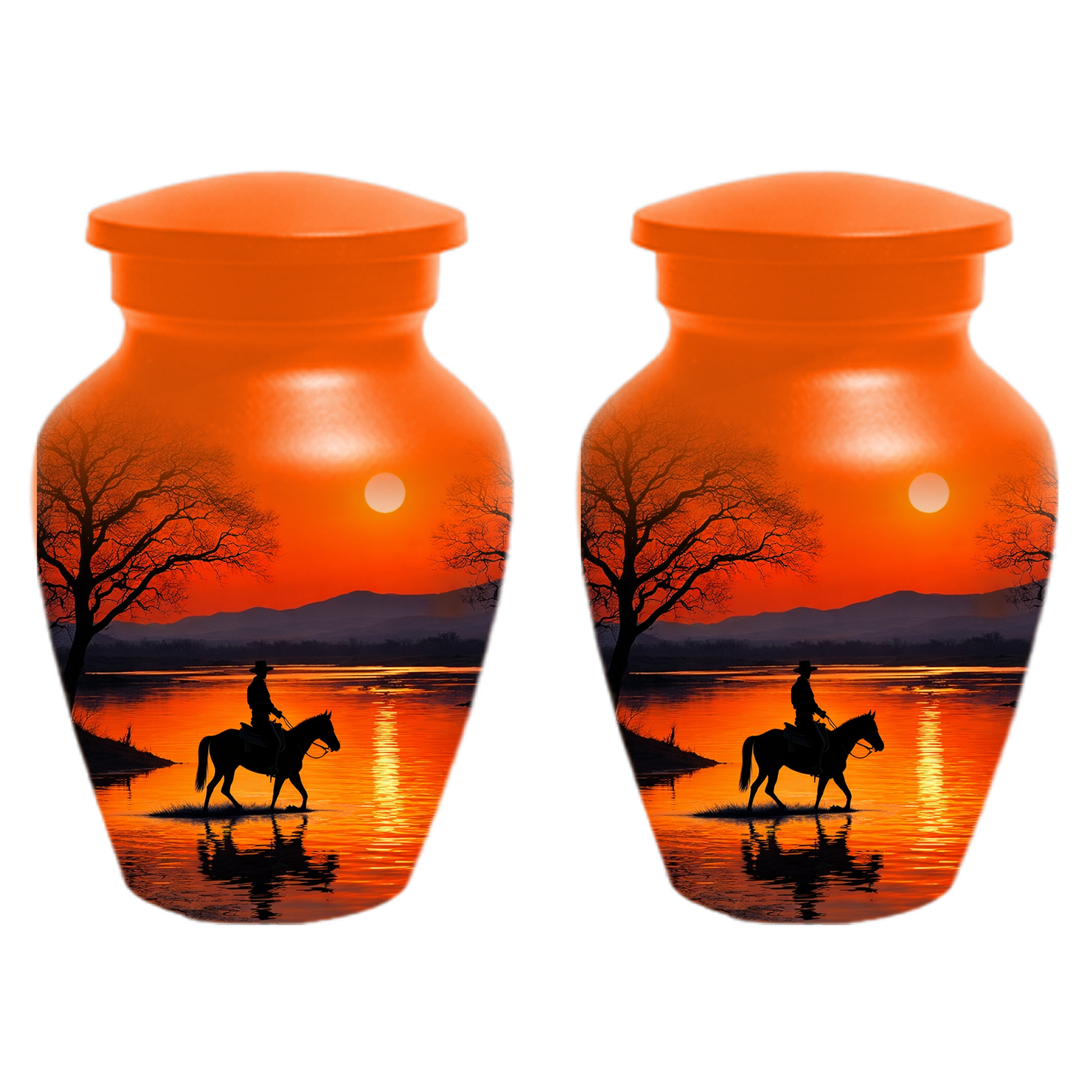 Cowboy Urn for Ashes | Western Cremation Urn for Dad
