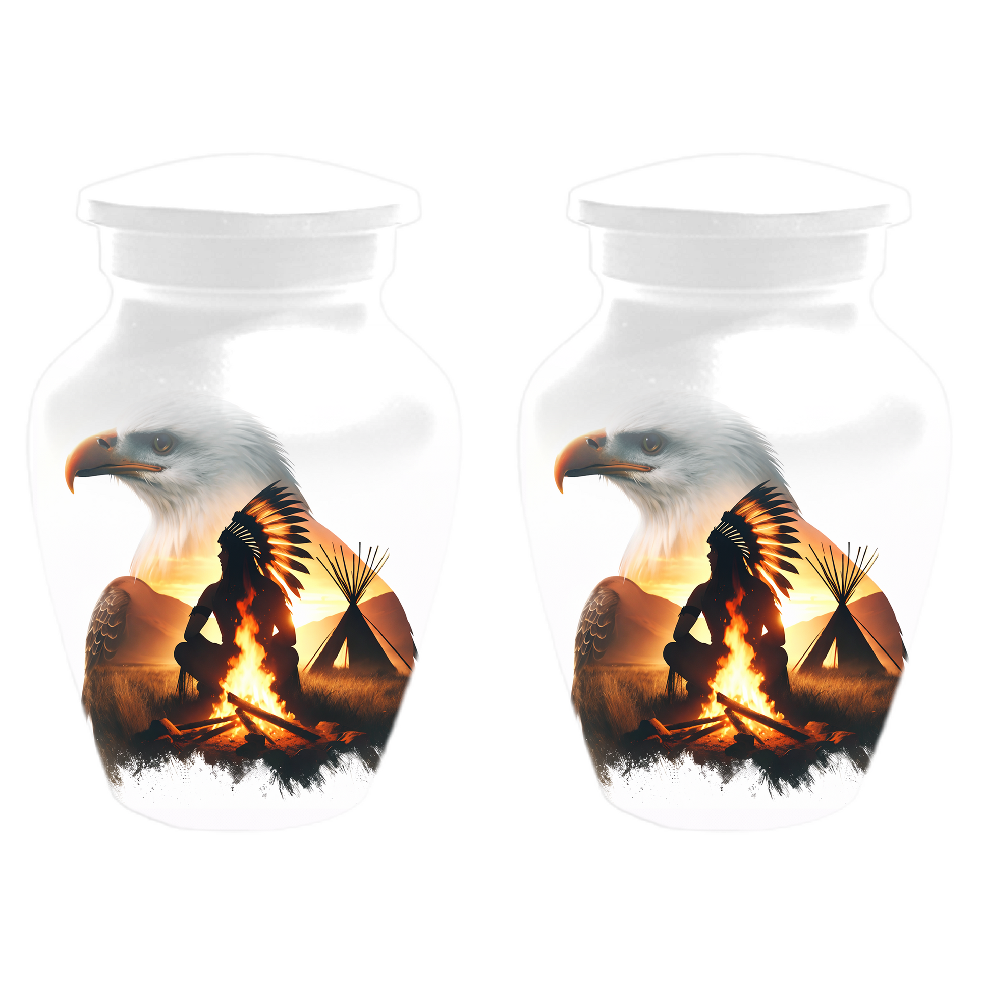 Personalized Eagle Urn for Ashes | Custom Eagle Memorial Urn