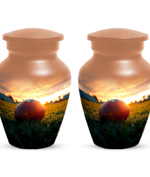 Football Urn for Dad – Custom Football Cremation Urns for Ashes |  Sports Memorial  Keepsake for Father,