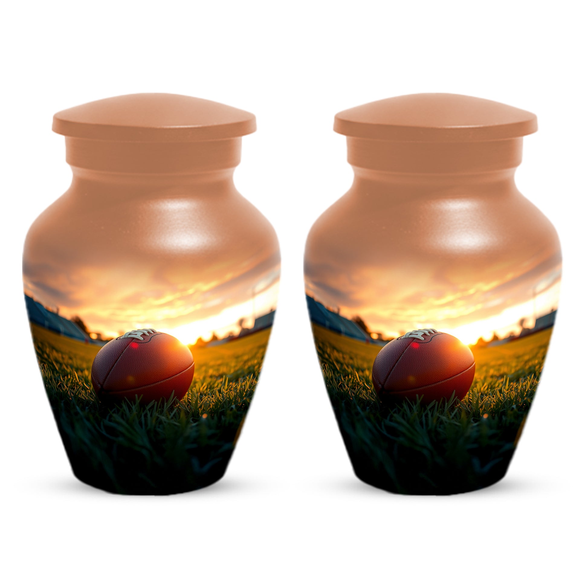 Football Urn for Dad – Custom Football Cremation Urns for Ashes |  Sports Memorial  Keepsake for Father,