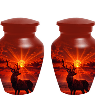 Deer Cremation Urn for Ashes | Adult Urn | Custom Memorial Urn