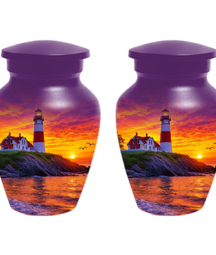 Lighthouse Cremation Urn for Ashes | Memorial Urn for Mom, Dad, Women & Men