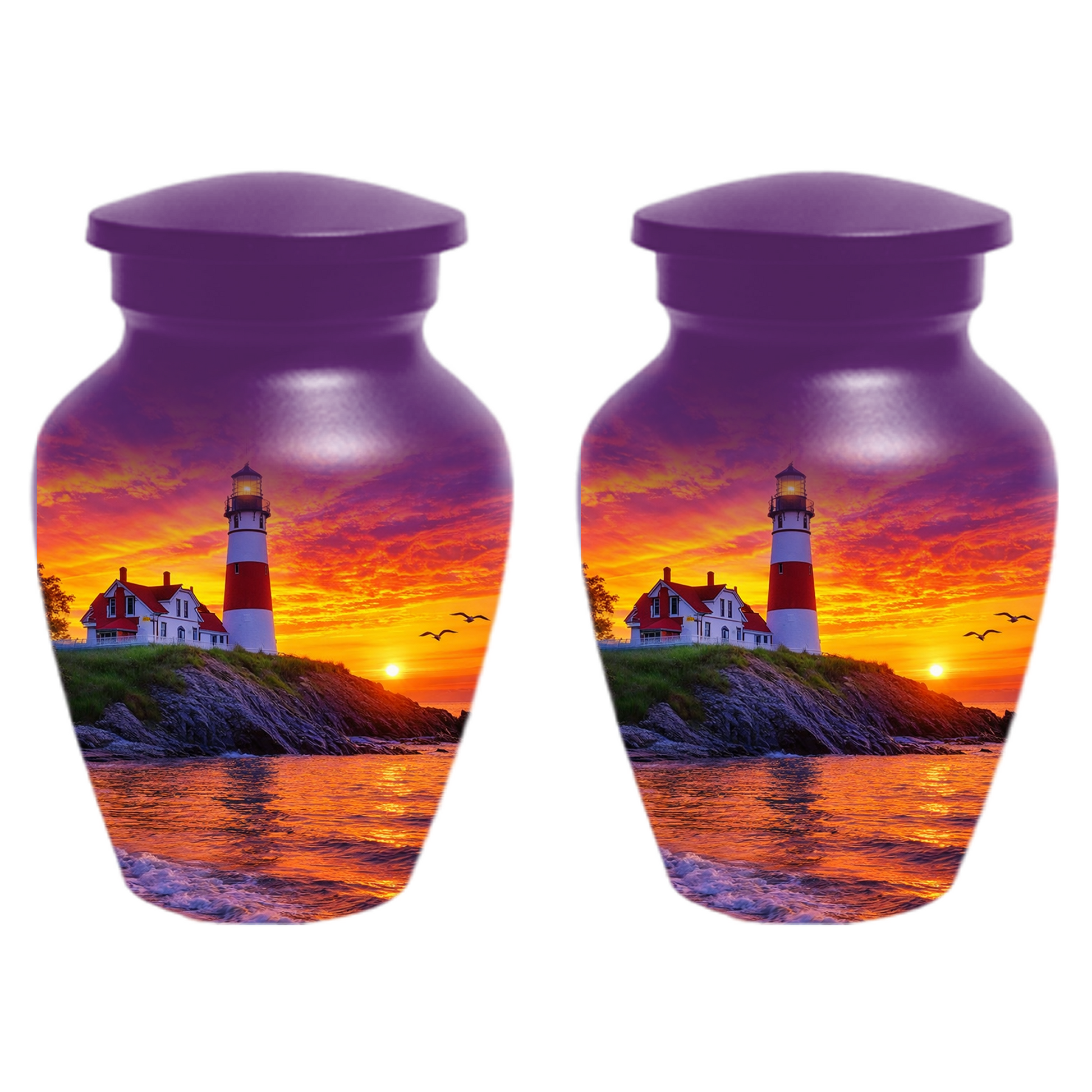 Lighthouse Cremation Urn for Ashes | Memorial Urn for Mom, Dad, Women & Men