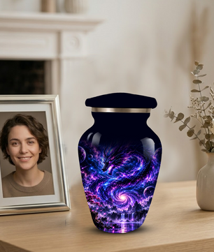 Dragon Cremation Urn for Ashes | Personalized Dragon Memorial Urn | Fantasy Dragon Adult Urn