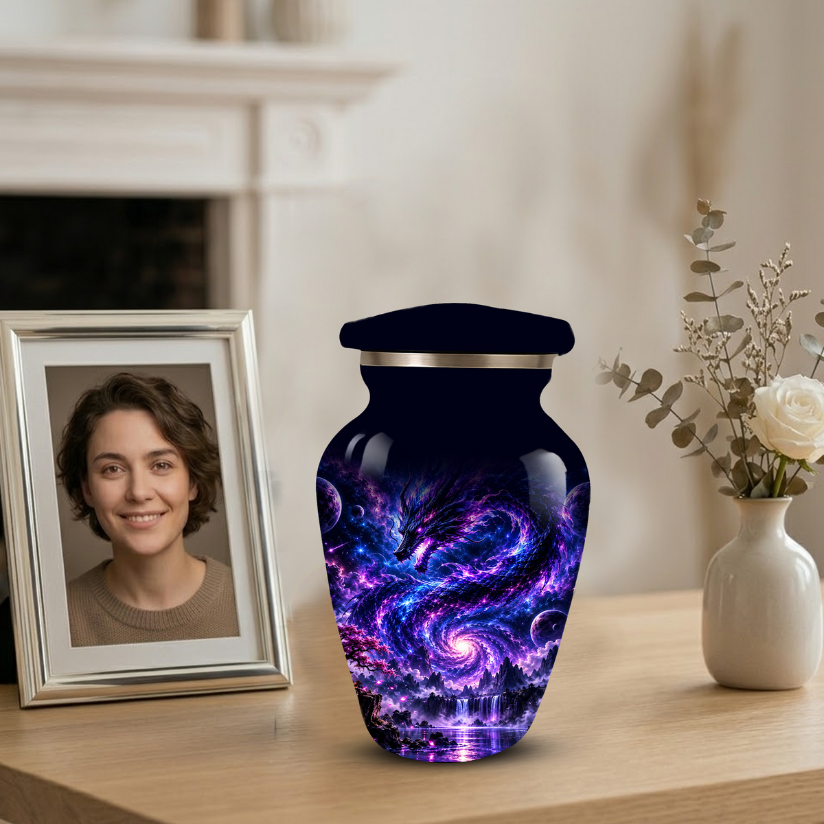 Dragon Cremation Urn for Ashes | Personalized Dragon Memorial Urn | Fantasy Dragon Adult Urn