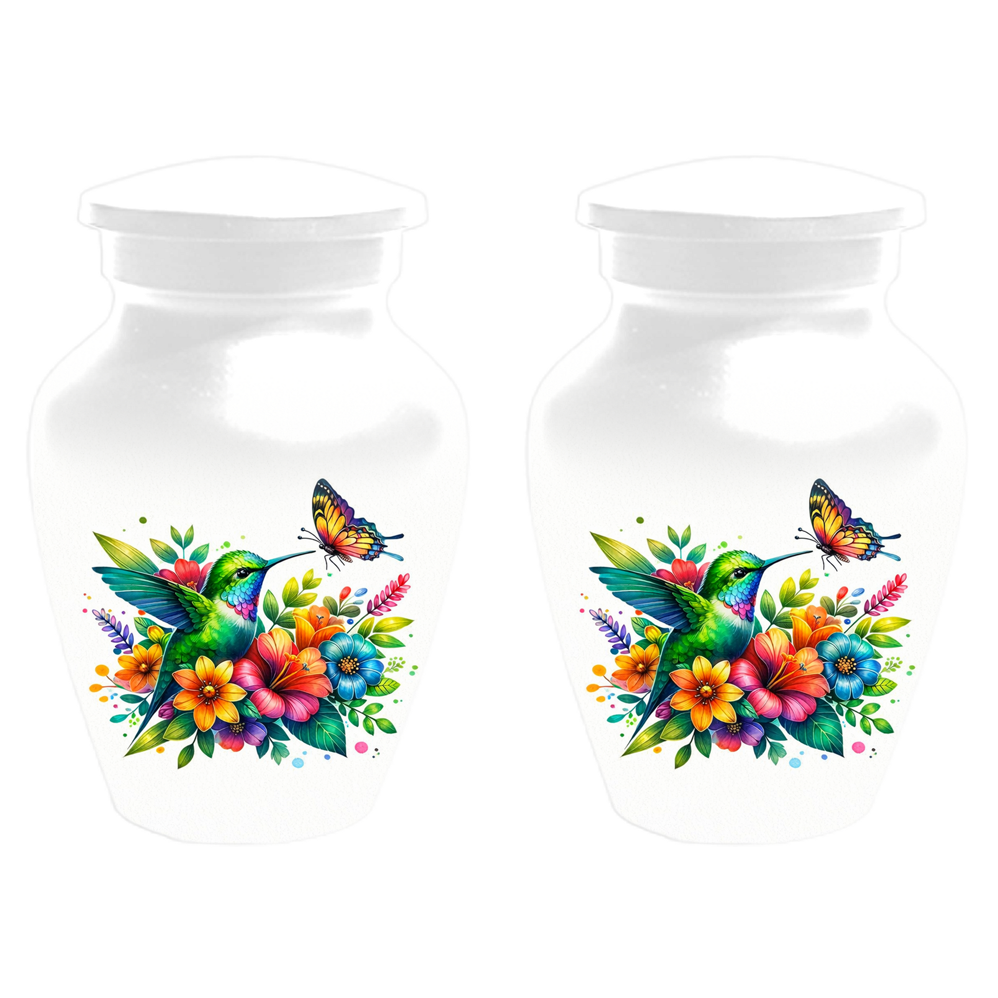 Personalized Hummingbird Cremation Urn for Human Ashes