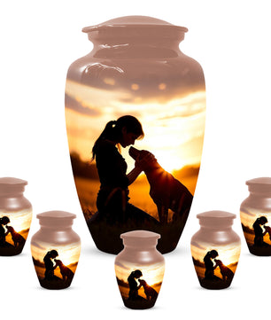 Dog Memorial Cremation Urn for Mom - Beautiful Urns for Women