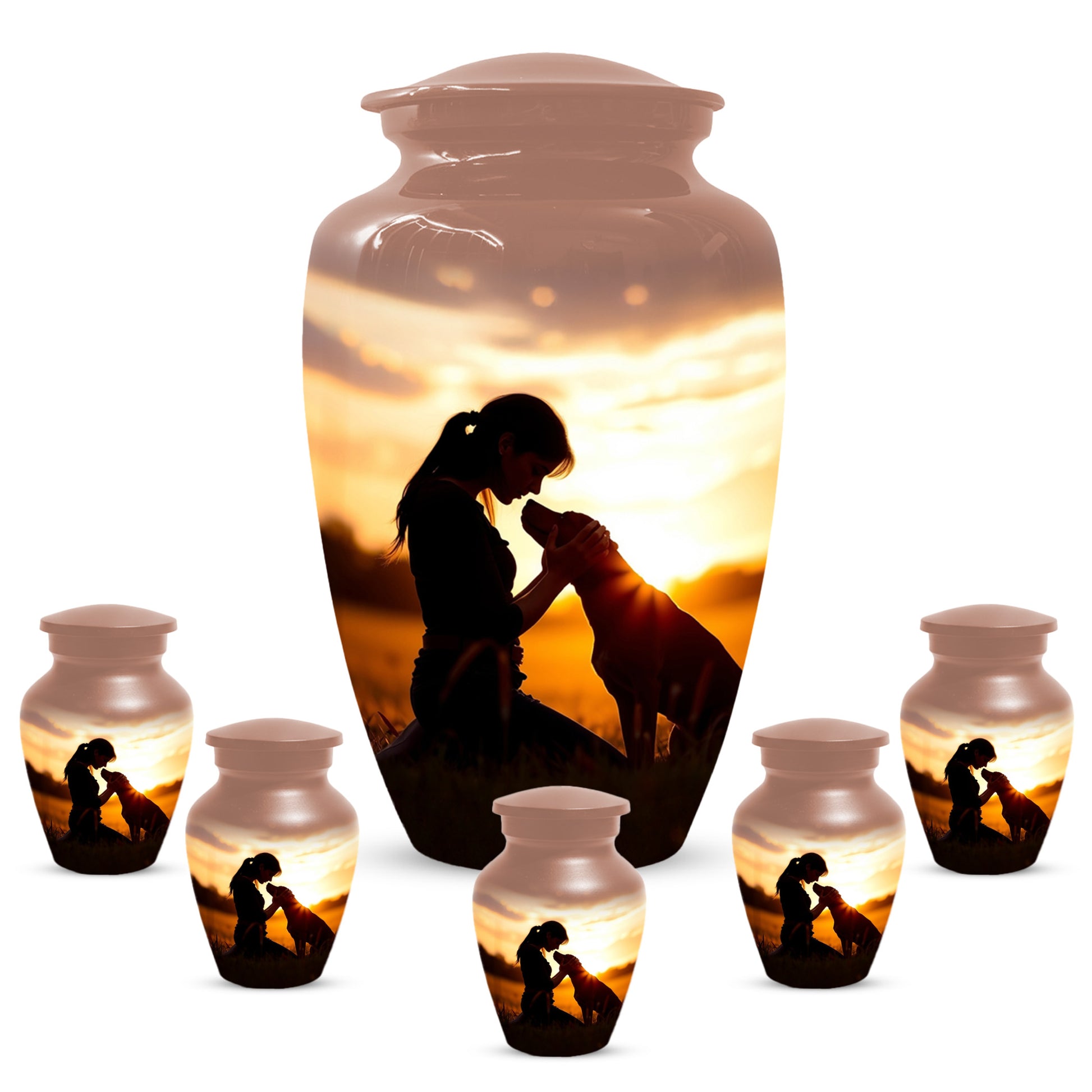 Dog Memorial Cremation Urn for Mom - Beautiful Urns for Women