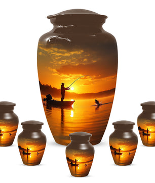 Fishing Urn for Human Ashes | Gone Fishing Cremation Urn for Dad