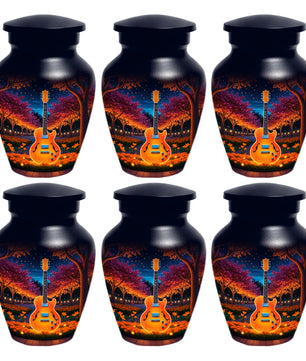 Guitar Cremation Urn for Ashes - Personalized Music Memorial for Mother