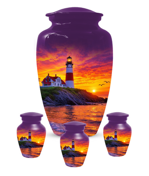 Lighthouse Cremation Urn for Ashes | Memorial Urn for Mom, Dad, Women & Men
