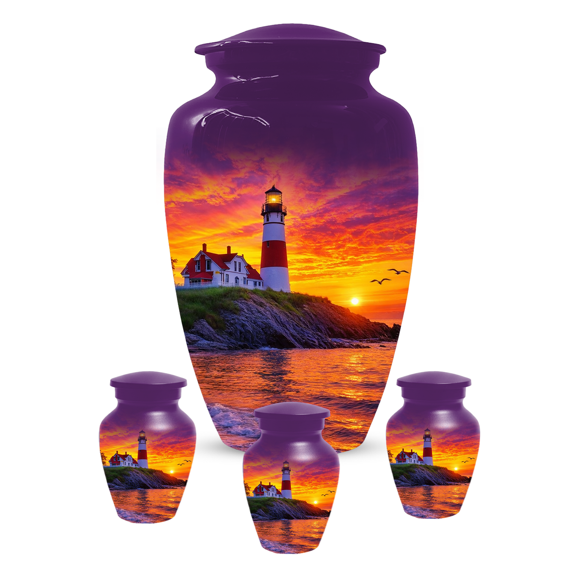 Lighthouse Cremation Urn for Ashes | Memorial Urn for Mom, Dad, Women & Men