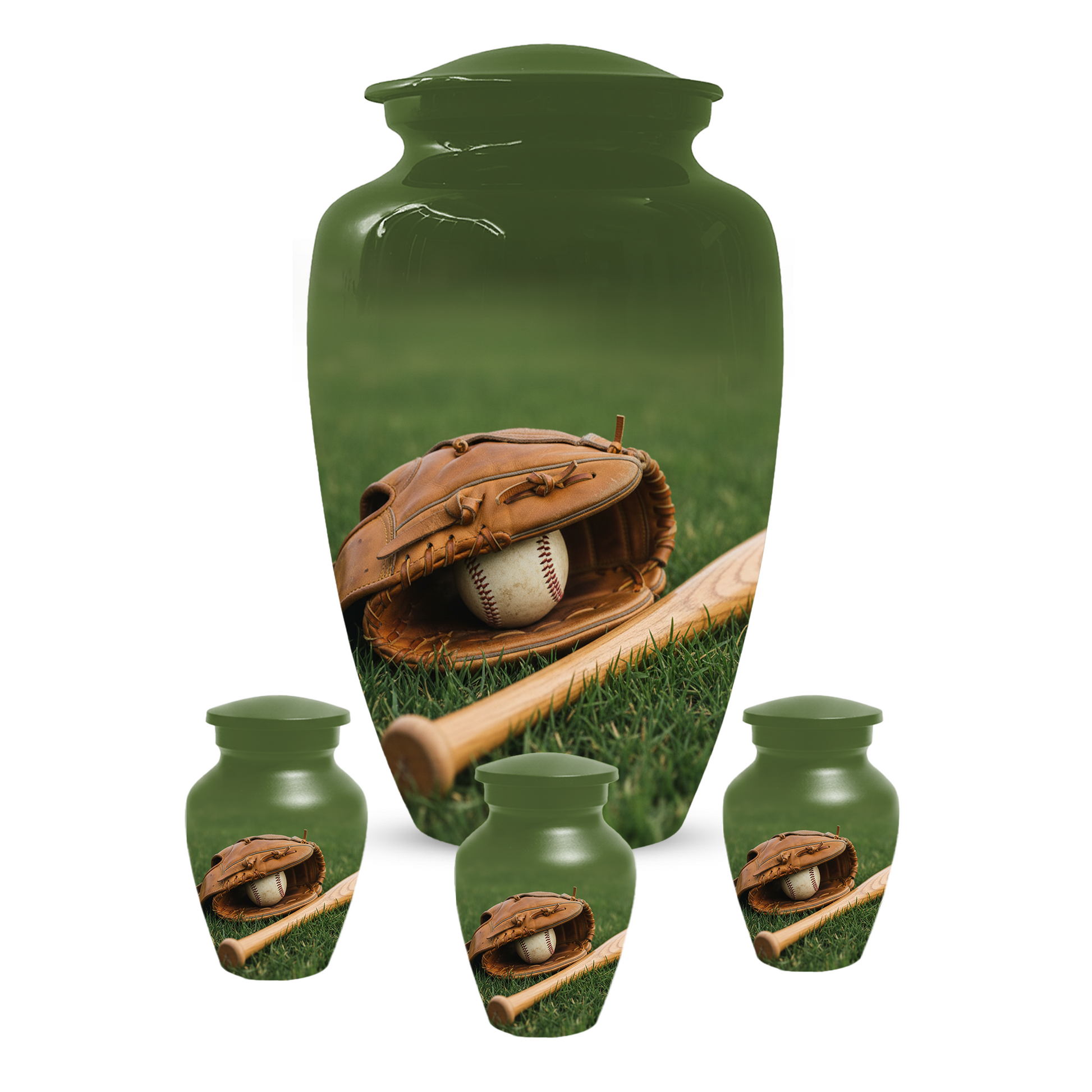 Baseball Urn for Dad | Personalized Cremation Urn for Ashes