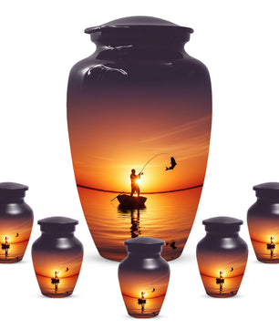 Fishing Urn for Human Ashes | Fishing Cremation Urn for Dad, Men