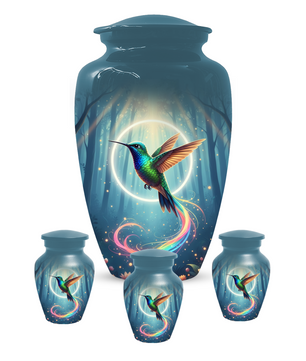 Personalized Hummingbird Urn for Mom | Custom Cremation Urn