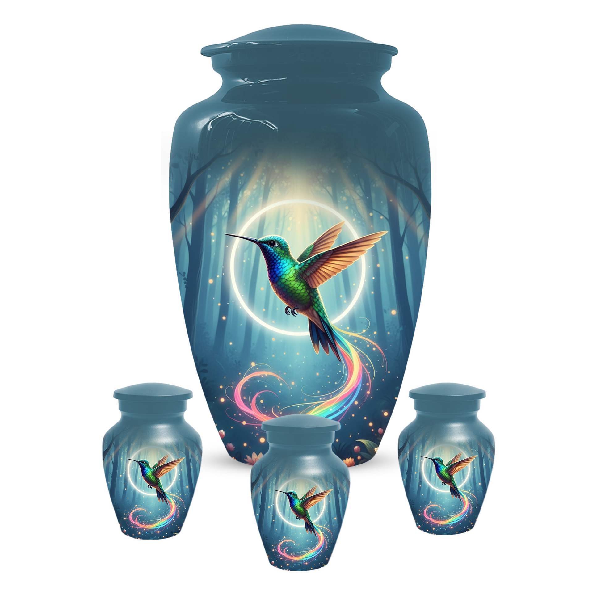 Personalized Hummingbird Urn for Mom | Custom Cremation Urn