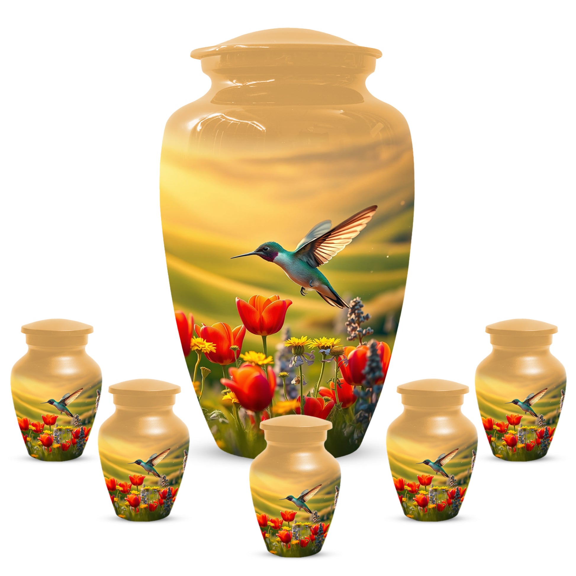 Hummingbird Urn for Mom – Custom Floral Cremation Urns for Ashes