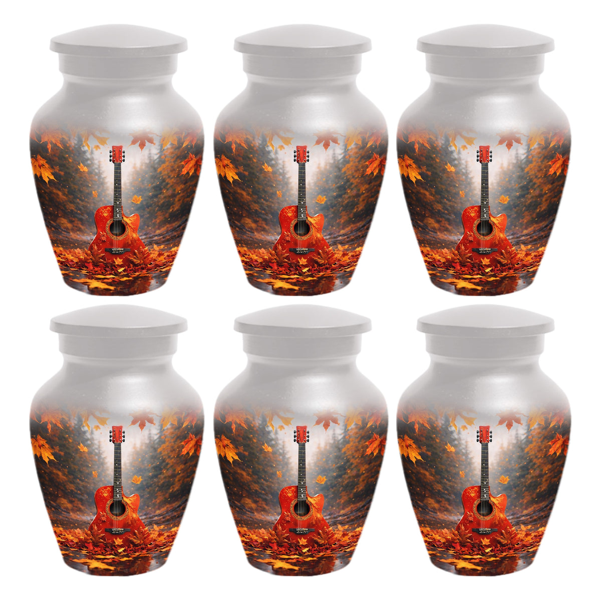 Guitar Memorial Urn for Mom - Music Keepsake Cremation Urns for Ashes