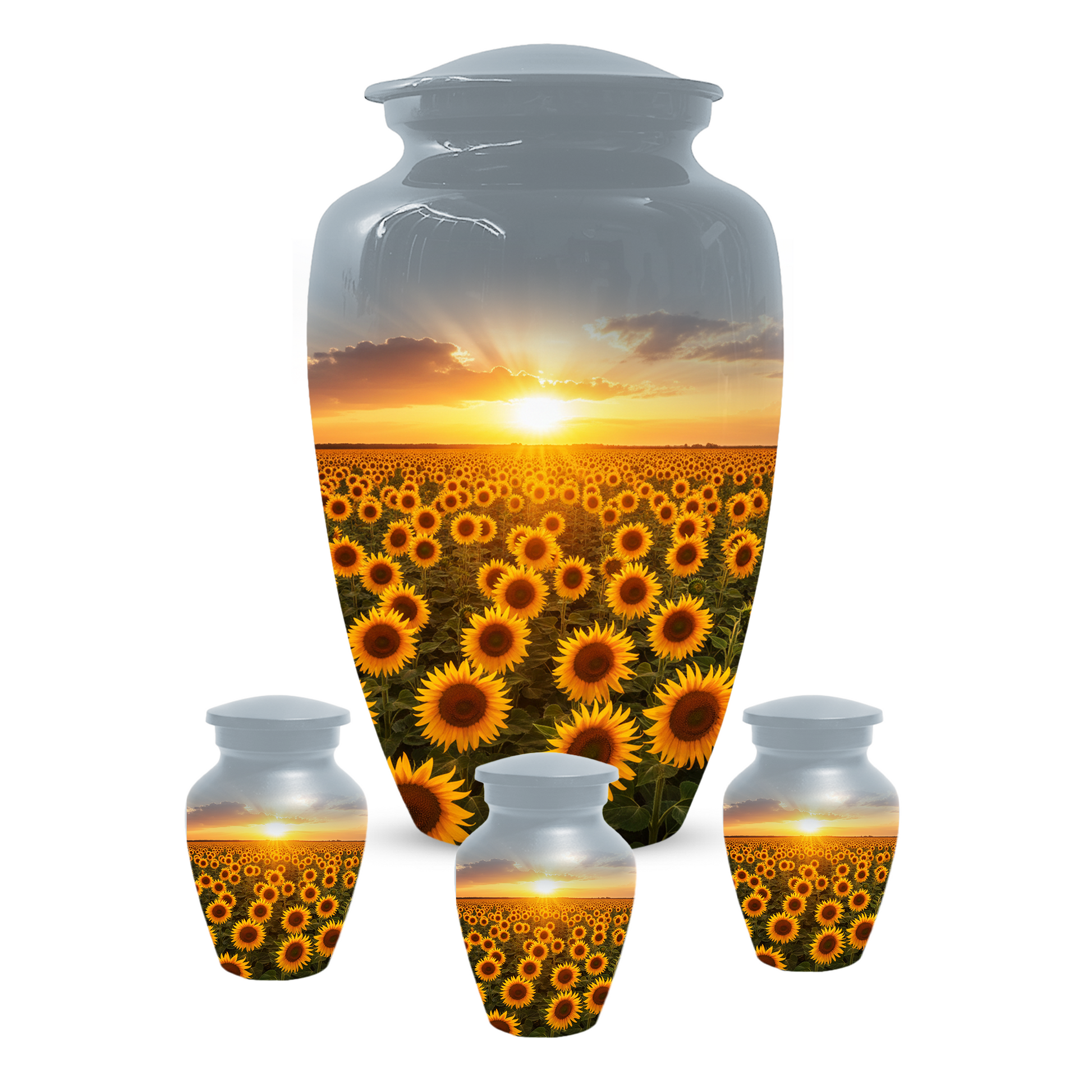 Sunflower Urn for Ashes, Custom Cremation Urn, Memorial Urn for Mom