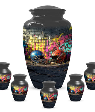 Football Helmet Urn for Dad – Custom Sports Cremation Urn for Ashes