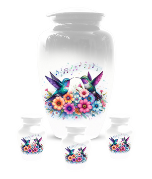 Personalized Hummingbird Cremation Urn for Human Ashes | Custom Adult Urn