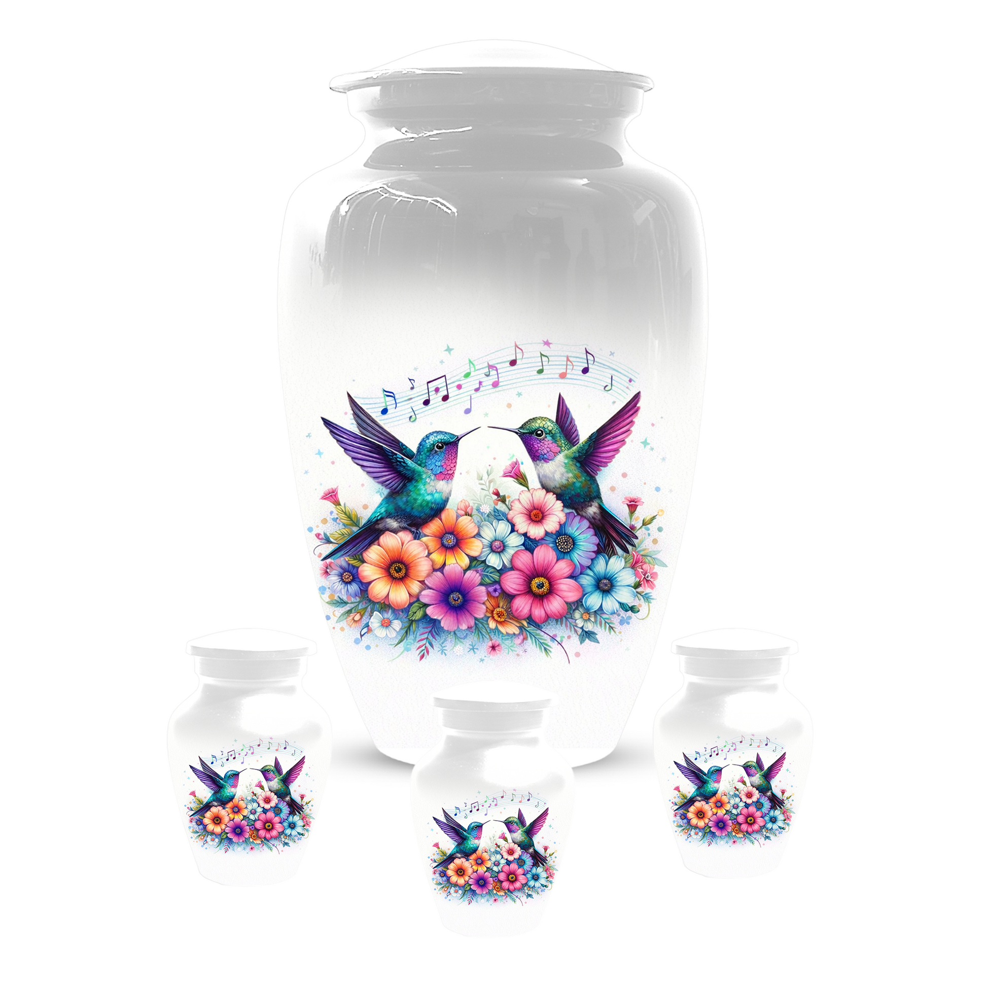 Personalized Hummingbird Cremation Urn for Human Ashes | Custom Adult Urn