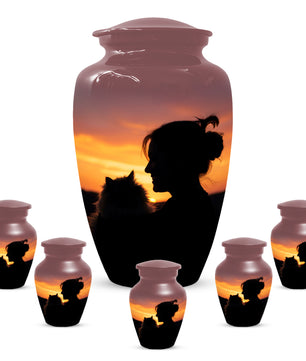 Personalized Cat Urn for Ashes | Custom Metal Pet Memoria