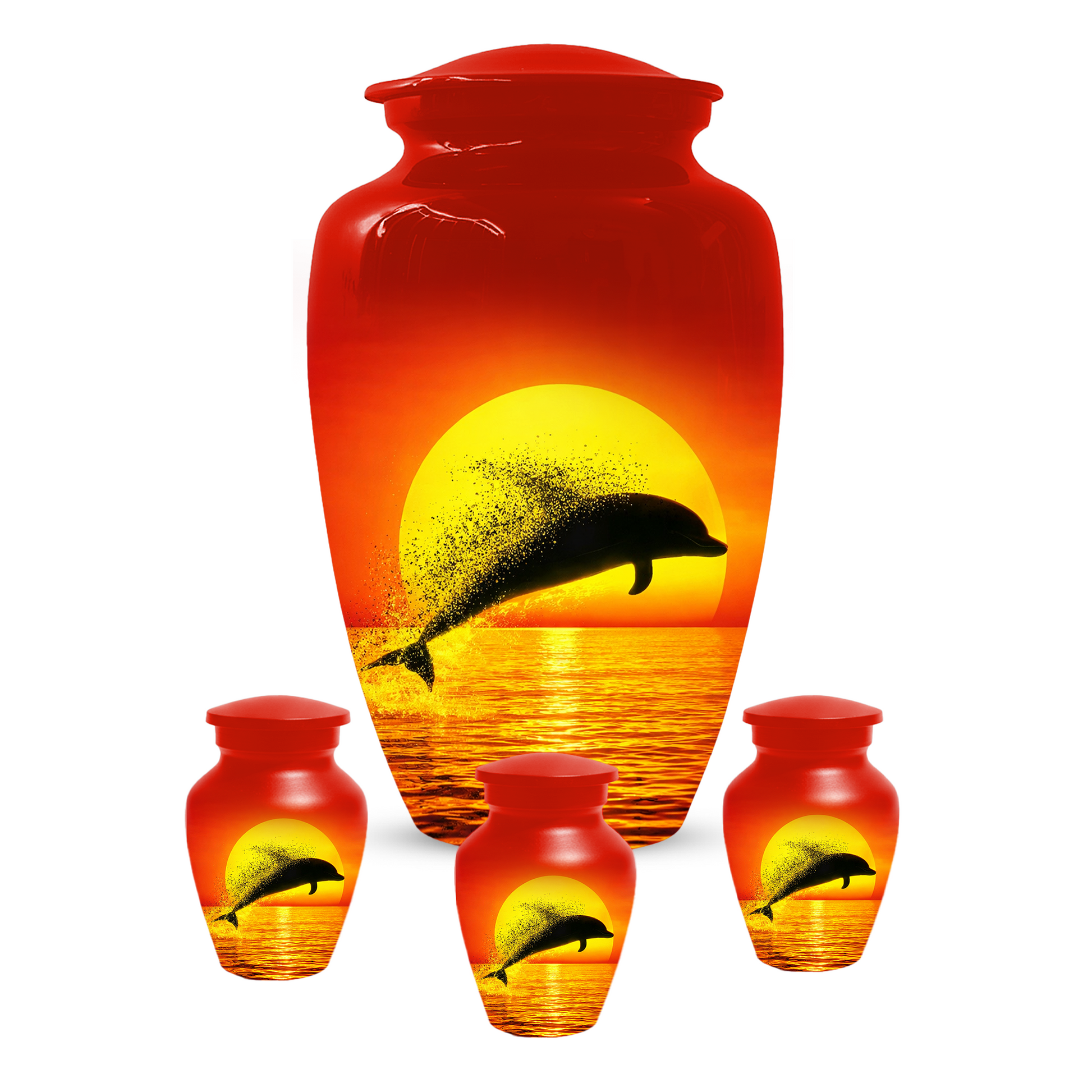 Dolphin Urn for Ashes | Adult Cremation Urn | Custom Memorial Urn for Human Ashes