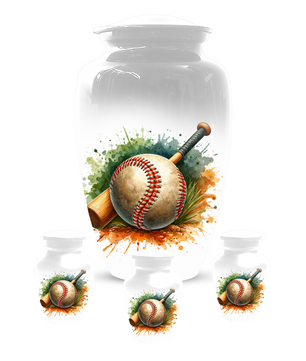 Baseball Urn for Ashes, Baseball Bat Cremation Urn