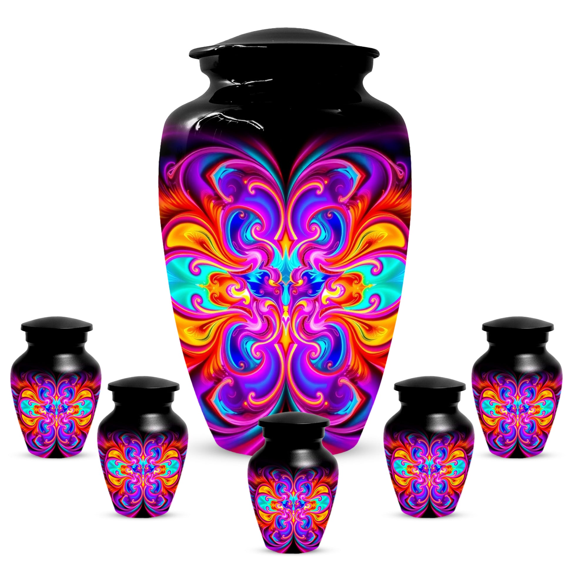 Abstract Colorful Cremation Urns for Ashes – Custom Adult Memorial Urn
