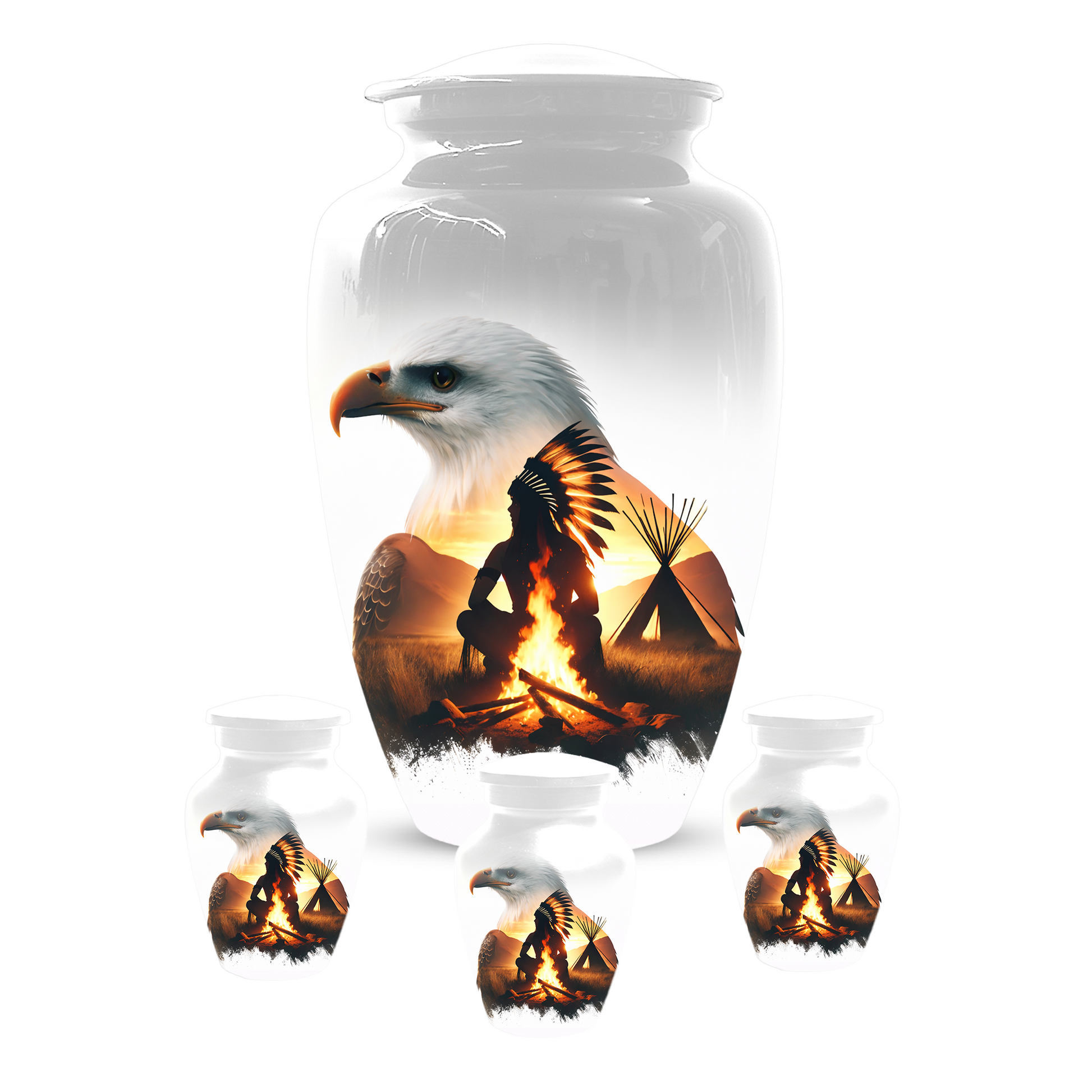 Personalized Eagle Urn for Ashes | Custom Eagle Memorial Urn