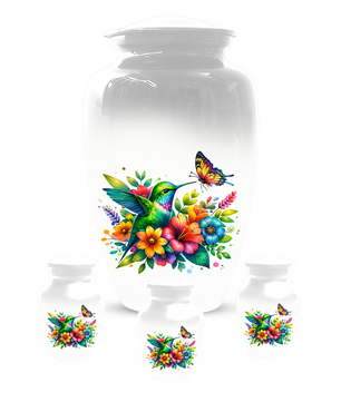 Personalized Hummingbird Cremation Urn for Human Ashes