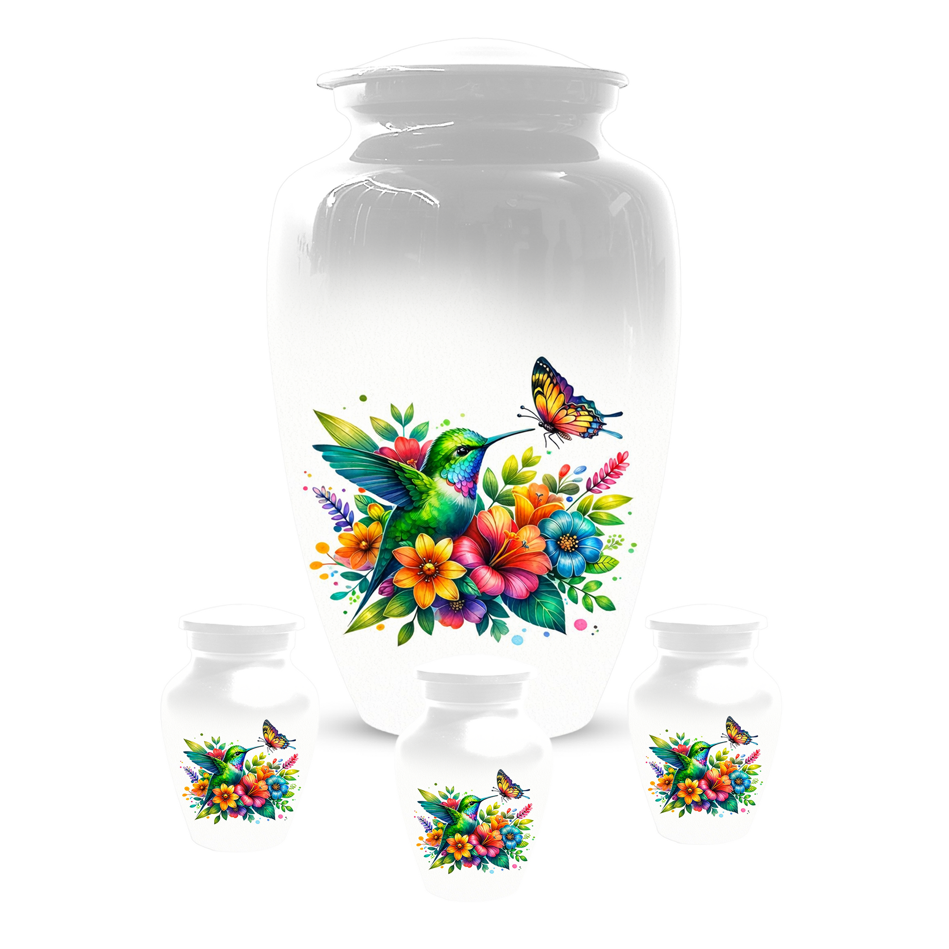 Personalized Hummingbird Cremation Urn for Human Ashes