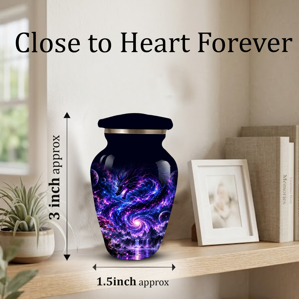 Dragon Cremation Urn for Ashes | Personalized Dragon Memorial Urn | Fantasy Dragon Adult Urn
